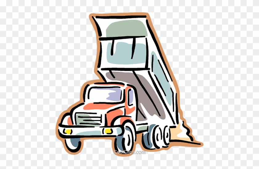 Dump Truck Royalty Free Vector Clip Art Illustration - Dump Truck Royalty Free Vector Clip Art Illustration #1416720