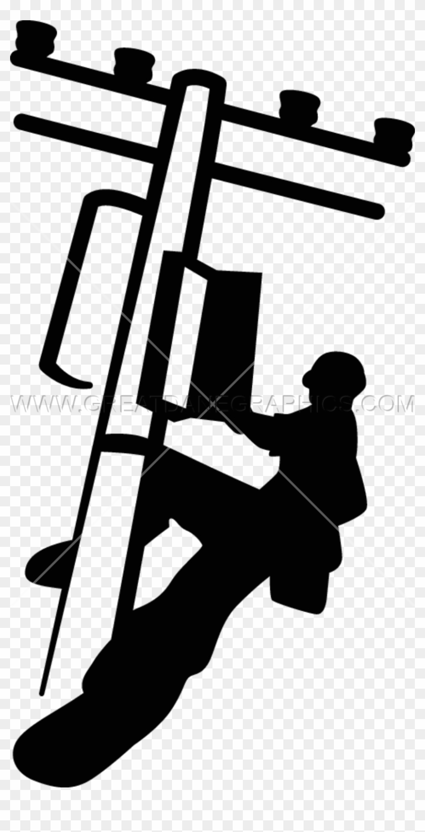 Electric Lineman Png Clipart Lineworker Clip Art - Electricity #1418840