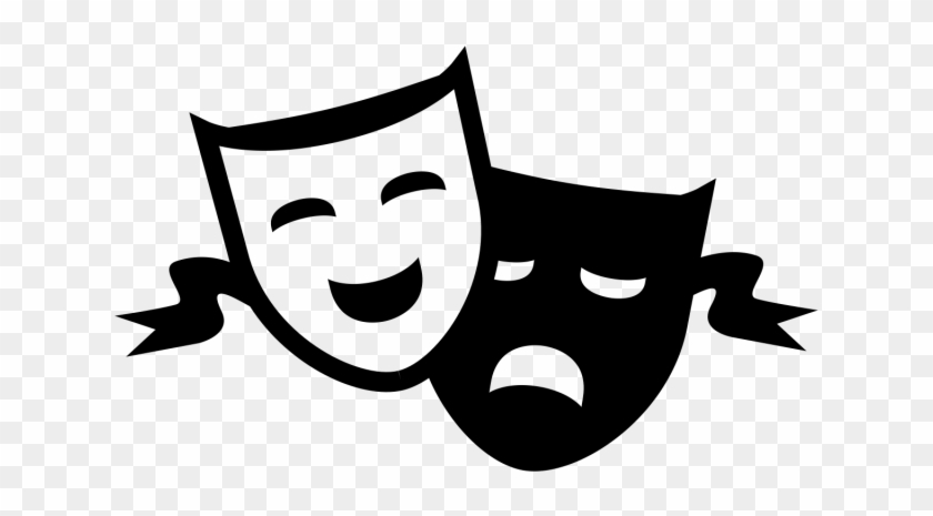 Theatre Clipart Comedy Tragedy - Theater Masks No Background - Free  Transparent PNG Clipart Images Download