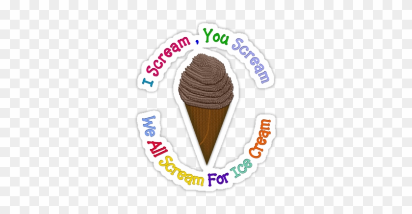 Cream Clipart Ice Scream - Scream You Scream We All Scream #1421853