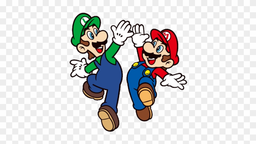 Hi Five Clip Art - Mario And Luigi 2d #1424529