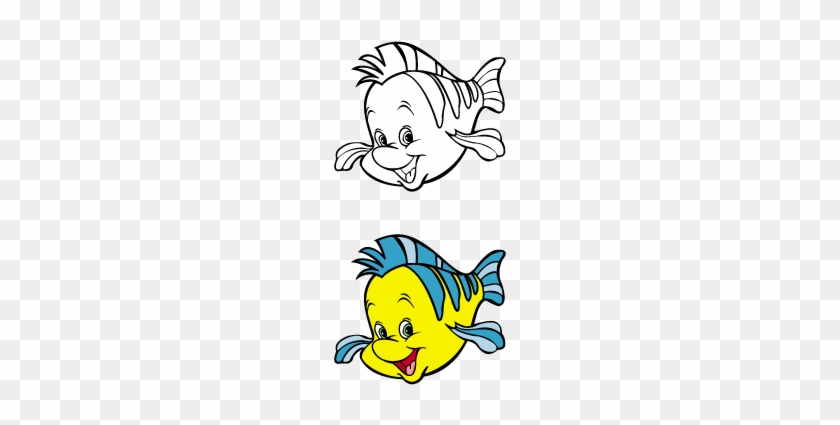 Download The Little Mermaid Little Mermaid Flounder Svg Free Transparent Png Clipart Images Download