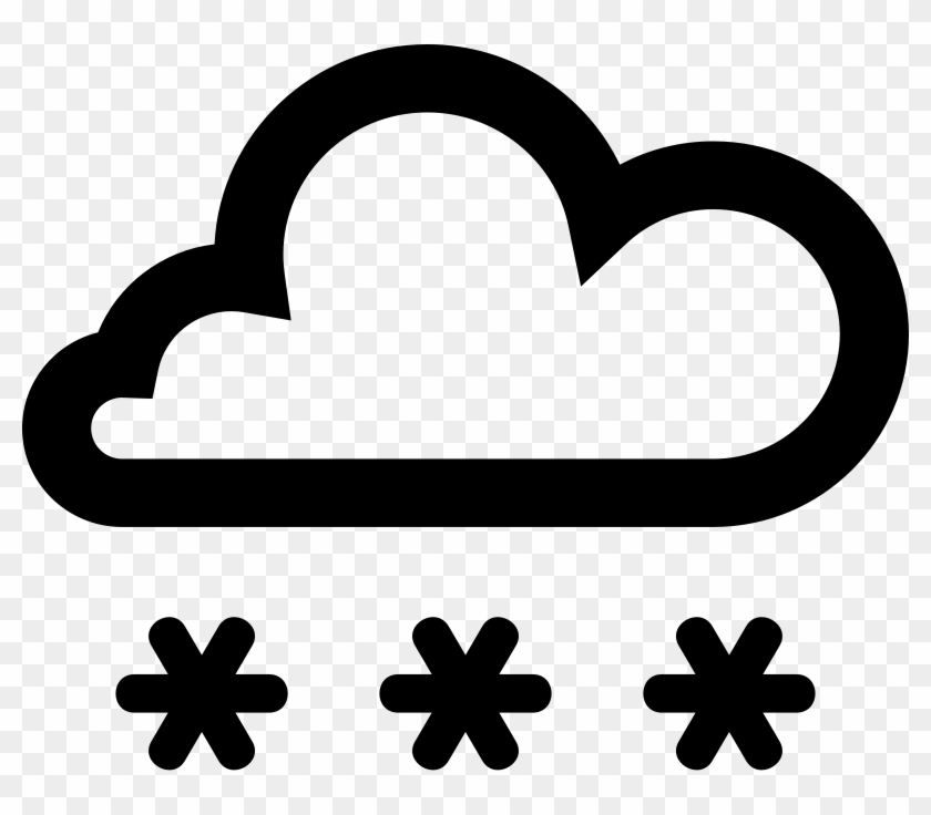 2 Clip Art Download - Snowing Symbol #1429025