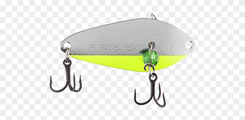 Orange Tiger - Freedom Tackle Minnow Spoon 2.25" Silver Chart #1429688