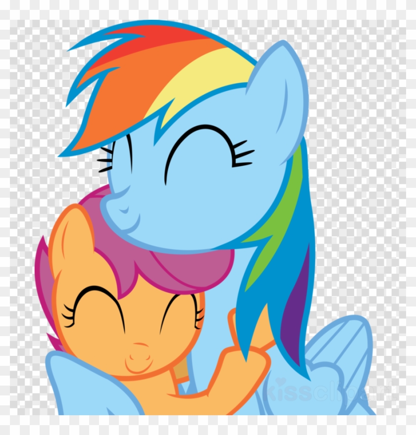 Clipart Resolution 900*1027 - Scootaloo And Rainbow Dash Cuddling #1430466