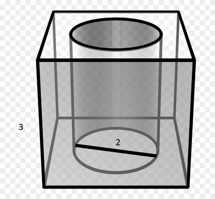 11 - Cylinder Cut Out Of A Cube #1431136