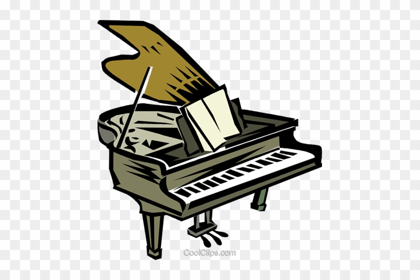 Grand Pianos Royalty Free Vector Clip Art Illustration - Fortepiano ...