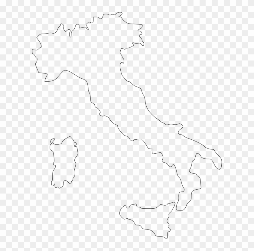 All Photo Png Clipart - Italy White Map Png #1432412