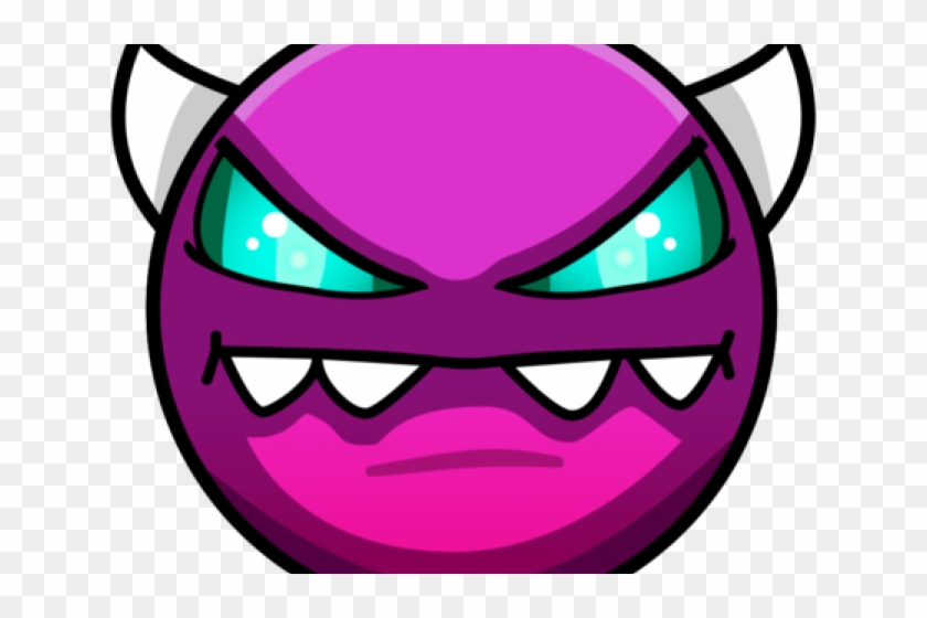 Gears Clipart Geometry Dash - Geometry Dash Demon Face #1432978