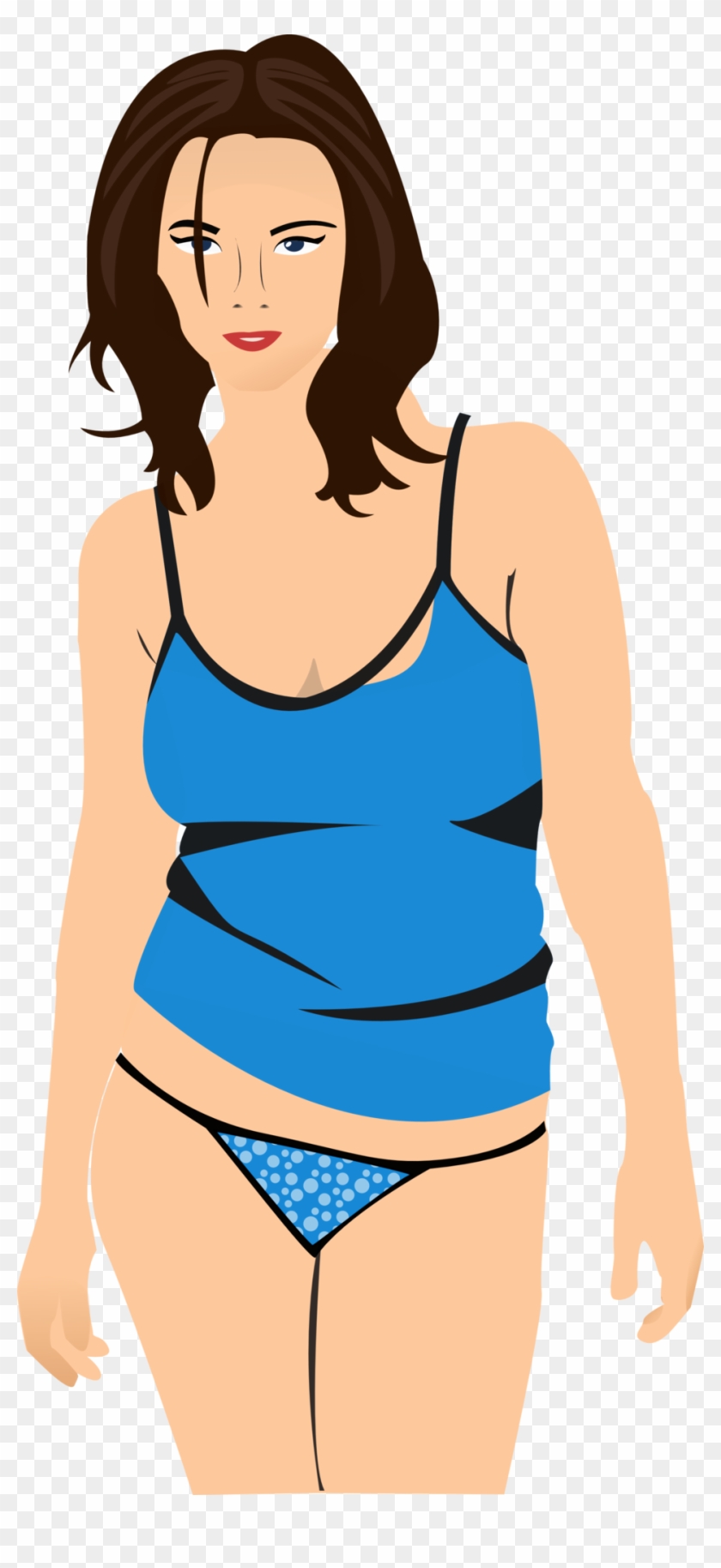 Woman Wearing Undies - Sexy Couple Clipart Png #1433796