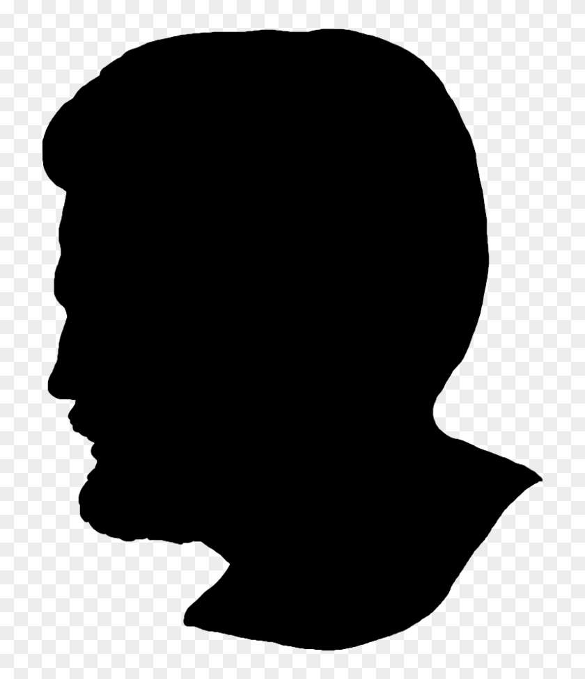 Male Face Silhouette Face Silhouette With Beard Silhouette Free Transparent Png Clipart Images Download - bearded face roblox