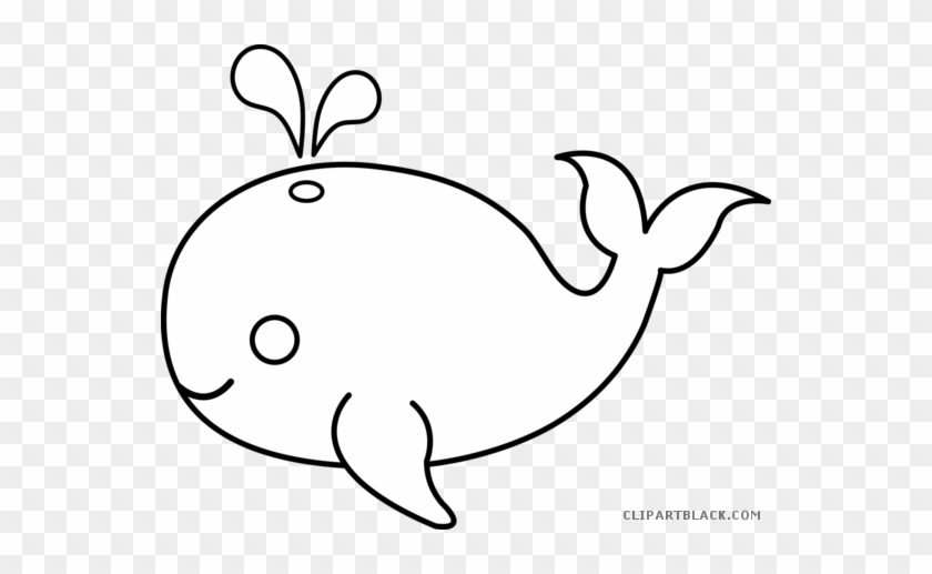 Ocean Animals Animal Free Black White Clipart Images Whale Cut Out Template Free Transparent Png Clipart Images Download