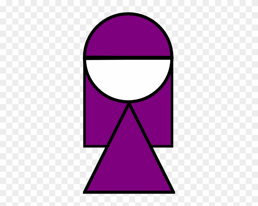 Purple Girl Symbol Clip Art - Clip Art #223741