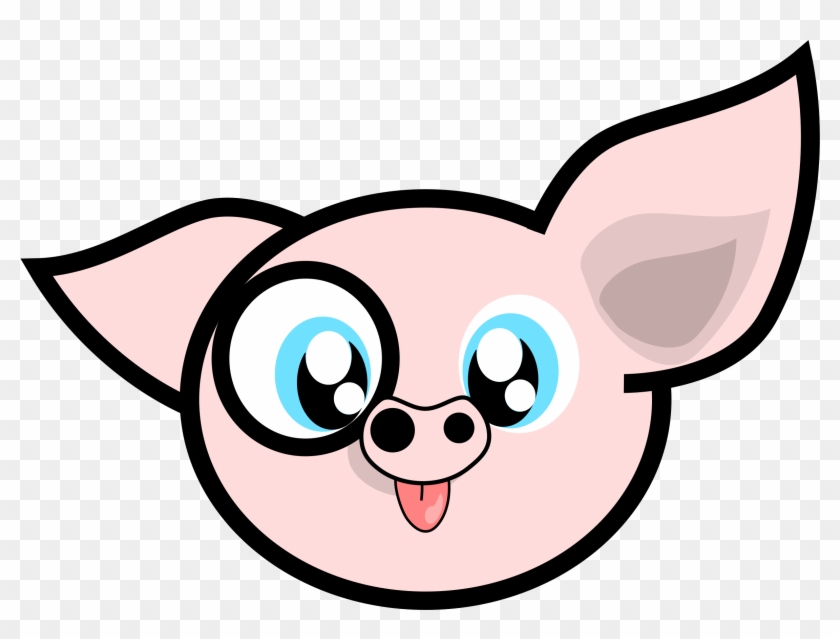 Free Vector Porcinet Clip Art Graphic Available For - Cute Pig Cartoon #224777