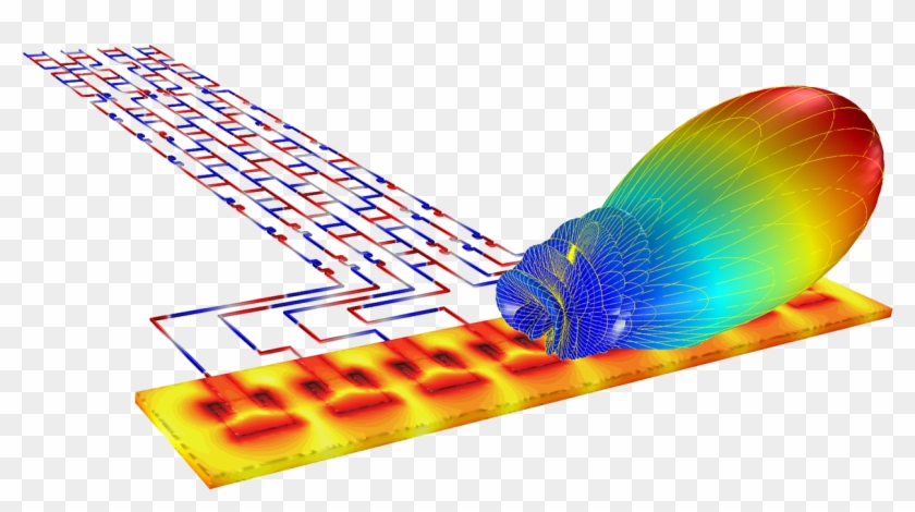 A Comsol Model For Studying A Transmission Line Butler - 패치 안테나 방사 패턴 #225455