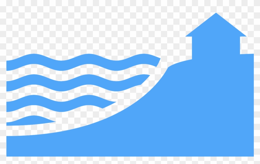 Icon High Water Levels And House On Shore Coastal Zone Clipart Free Transparent Png Clipart Images Download