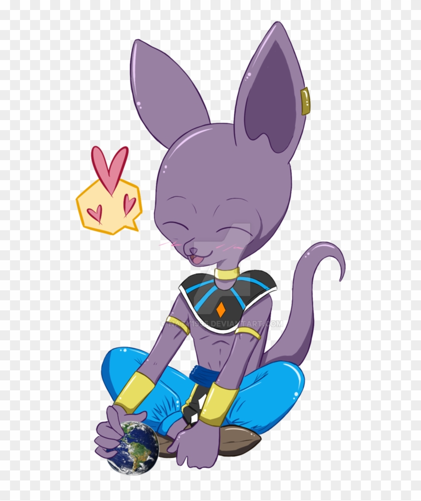 Clip Black And White Download Chibi Bills Render By - Chibi Beerus Transparent #1435058