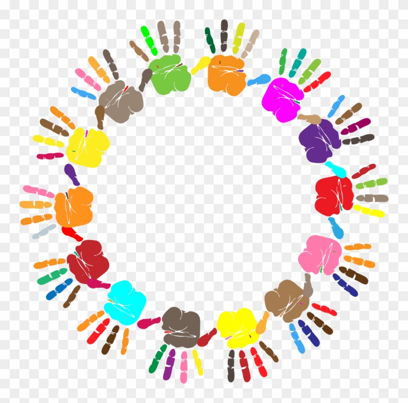 Computer Icons Microsoft Word Hand Watercolor Painting - Colorful Round Frame Png #1435537