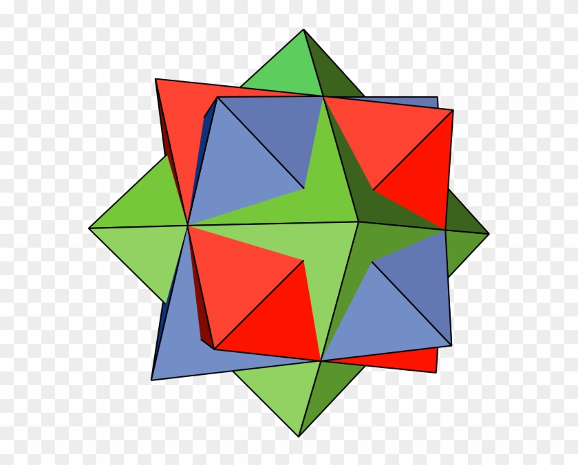 Compound Of Three Octahedra - Compound Of Two Octahedra - Full Size PNG ...