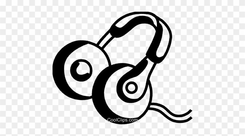 Headphones Royalty Free Vector Clip Art Illustration - Illustration #1438068