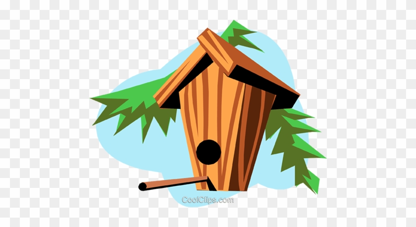 Birdhouses Royalty Free Vector Clip Art Illustration - Illustration #1439624