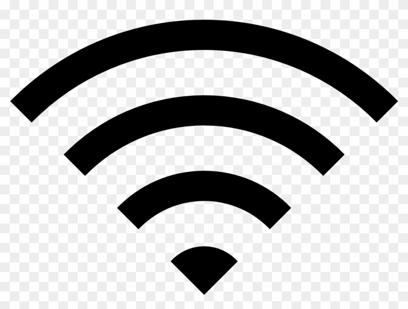 Wifi Clipart Ios Black And White Stock - Bandwidth Icon #1440886