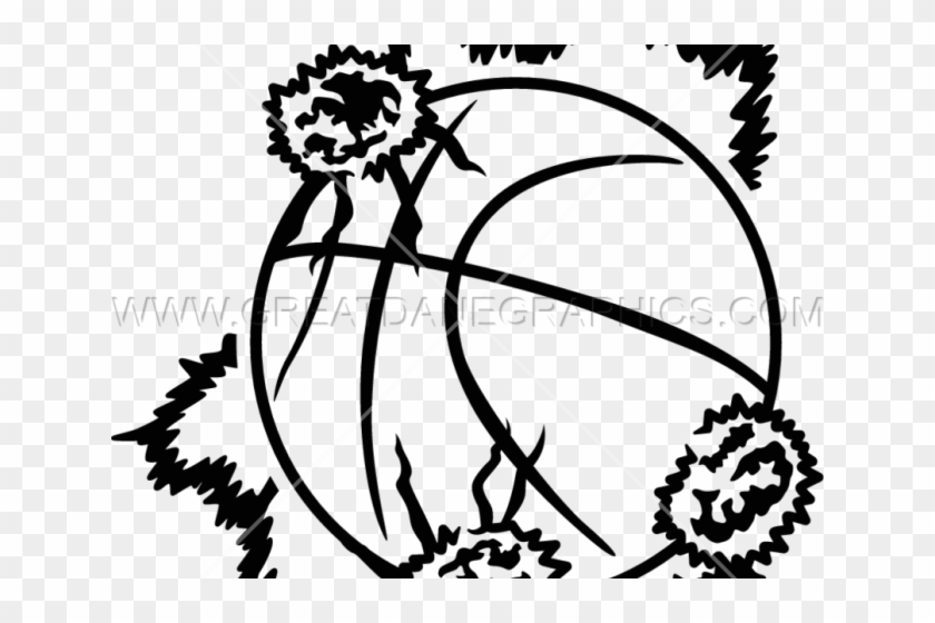 Explosion Clipart Basketball - Vinyl Cutter #1441054