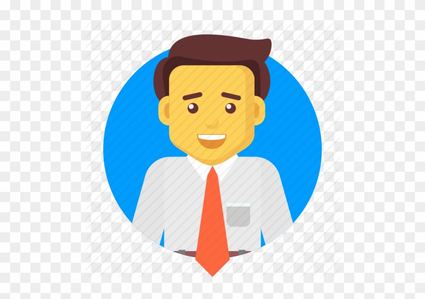 Clip Free Business Character By Icontree Avatar Happy - Businessperson #1441456