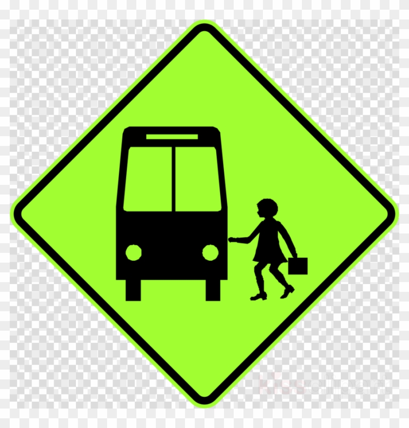 School Bus Sign Clipart Bus Stop School Bus Traffic - Bus Stop Sign Australia #1442733