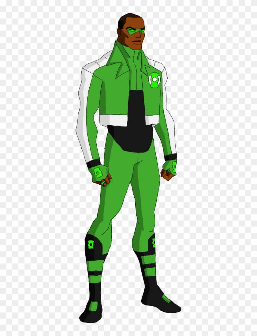 Justice League Green Lantern By Jsenior On - John Stewart Green Lantern Png #1444170