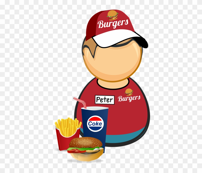 Advantages Of The Franchise Business Model - Fast Food Worker Clipart #1444877