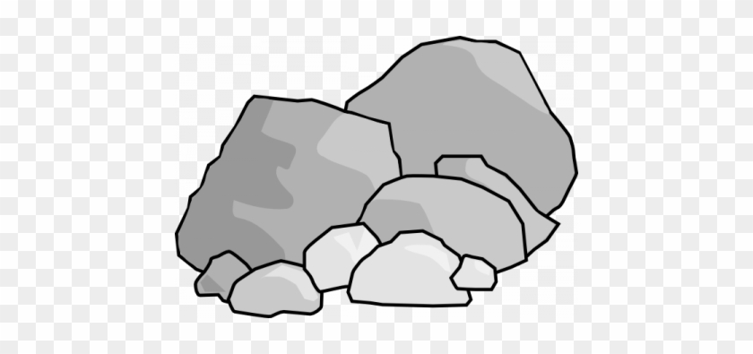 rocks black and white clipart