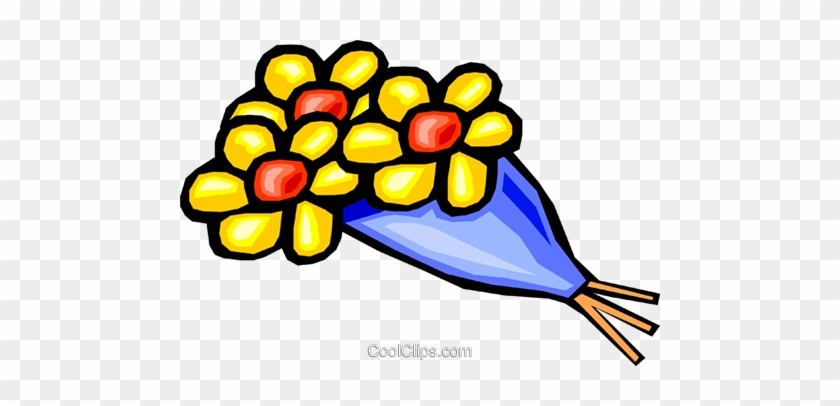 Bouquet Of Flowers Royalty Free Vector Clip Art Illustration - Clip Art #1446731