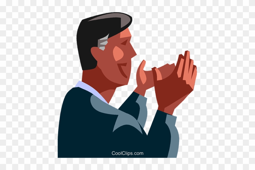 Businessman Applauding Royalty Free Vector Clip Art - Illustration #1446945