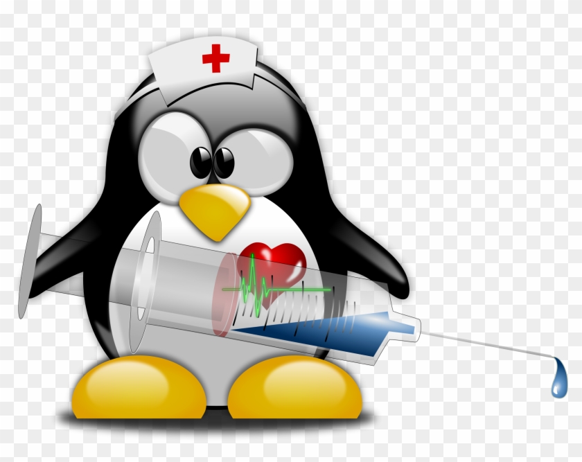 Penguin With Syringe - Penguin Nurse #1447274