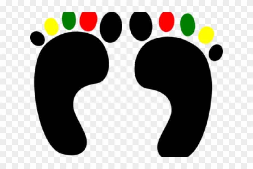 Feet Clipart Colored - Colored Footprints Png #1448853