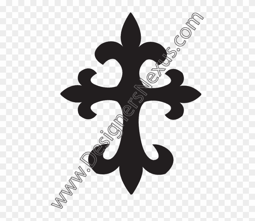 Cross Silhouette Tattoo At Getdrawings - Side View Fashion Croquis #1448947