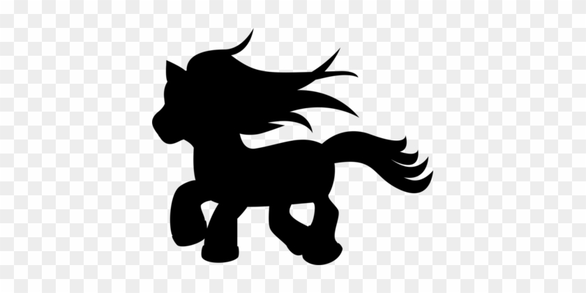 My Little Pony Horse Silhouette Drawing - Pony Silhouette #1449328