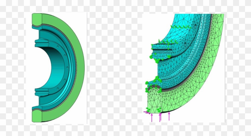 The Computer Model Of The Supporting Wheel With A Diameter - Graphic Design #1449507