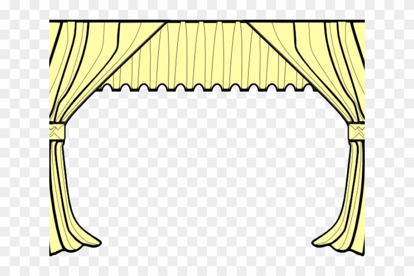 Curtain Clipart Drama - Curtains Clipart #1450141