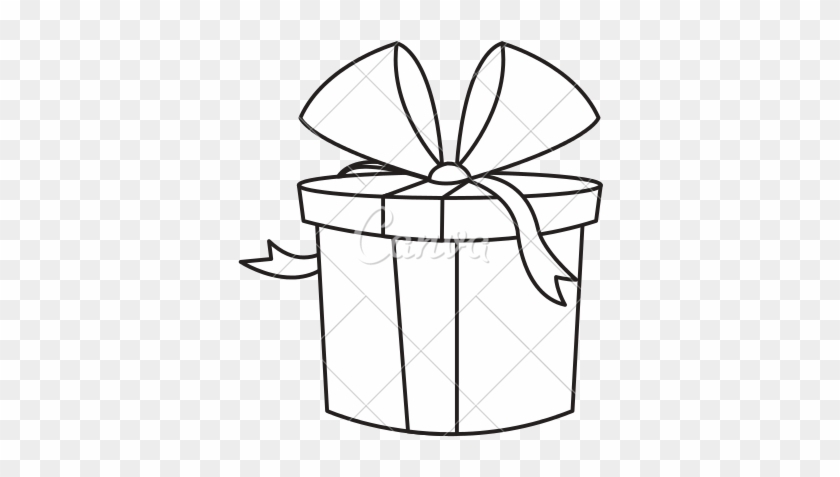 Gift Box Outline, Present for Christmas, Birthday or Holiday, Continuous  One Art Line Drawing. Wrapped Package with Stock Illustration -  Illustration of package, surprise: 253535499
