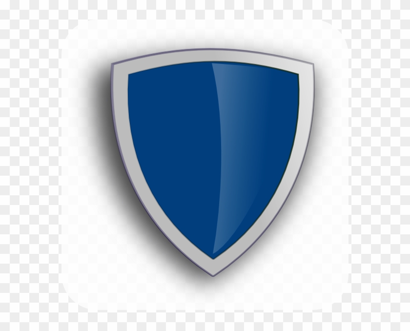 Blue Edged Shield Clip Art At Clker - Shield Blue 3d Png #1456740