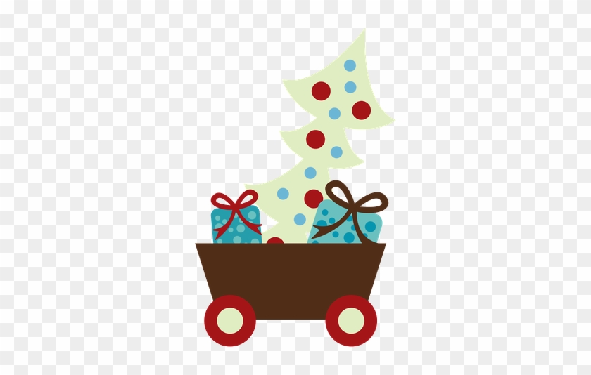 Christmas Cart Clip Art - Christmas Cart Clip Art #229978