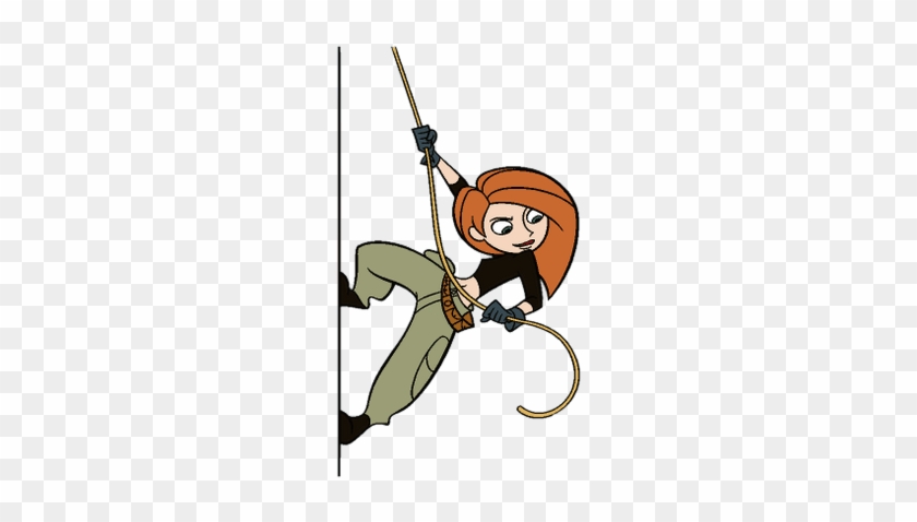 Kim Possible Climbing A Wall - Kim Possible Transparent - Full Size PNG ...