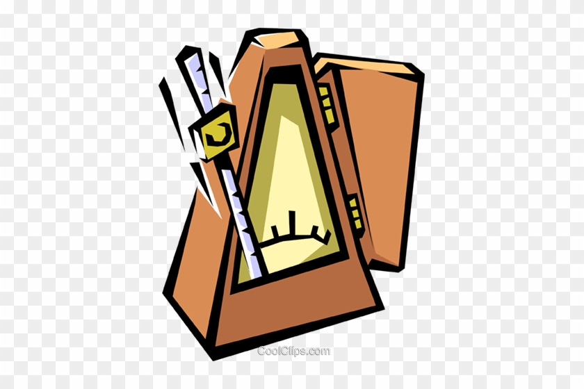 Metronome Royalty Free Vector Clip Art Illustration - Vector Graphics #1457450