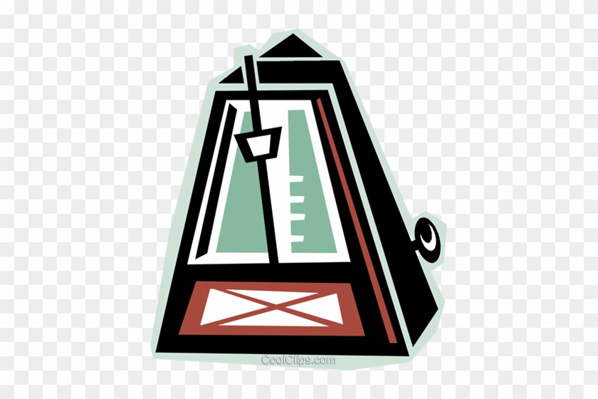 Metronome Royalty Free Vector Clip Art Illustration - Metronome Royalty Free Vector Clip Art Illustration #1457457