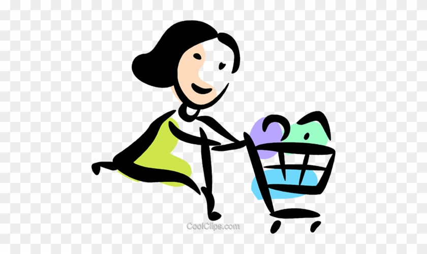 Shopping Carts Royalty Free Vector Clip Art Illustration - Shopping Carts Royalty Free Vector Clip Art Illustration #1457730