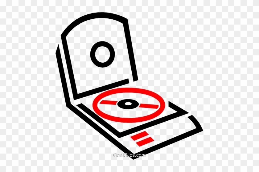 Cd Player Royalty Free Vector Clip Art Illustration - Circle #1458471