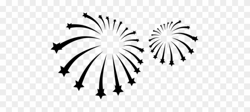 fireworks clipart black and white transparent