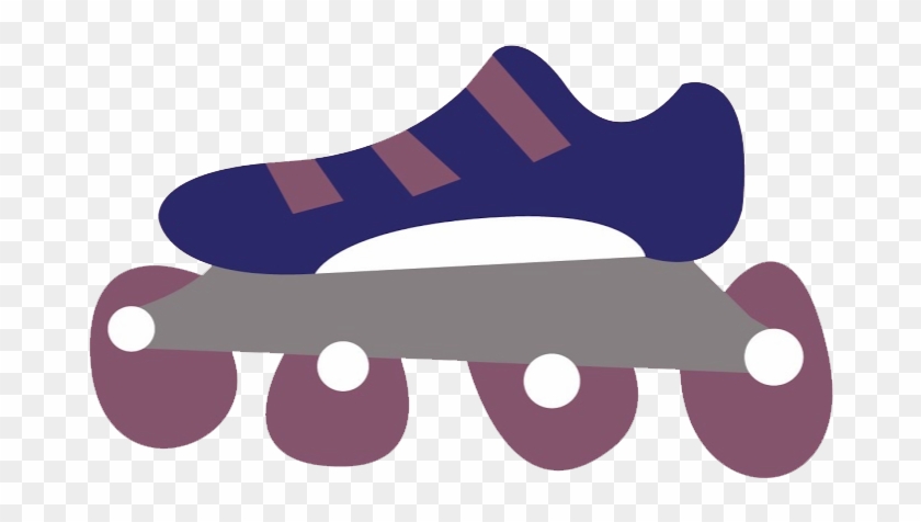 Purple Clipart Roller Skate - Quad Skates #1464490